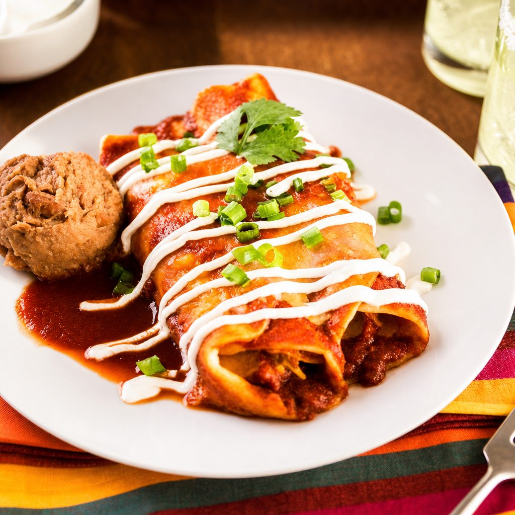 Shrimp Enchiladas.