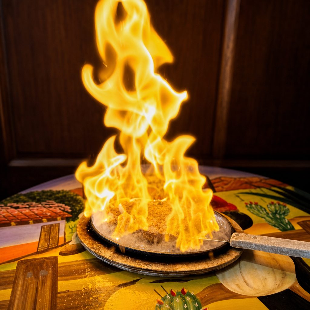 Flaming Cheese.