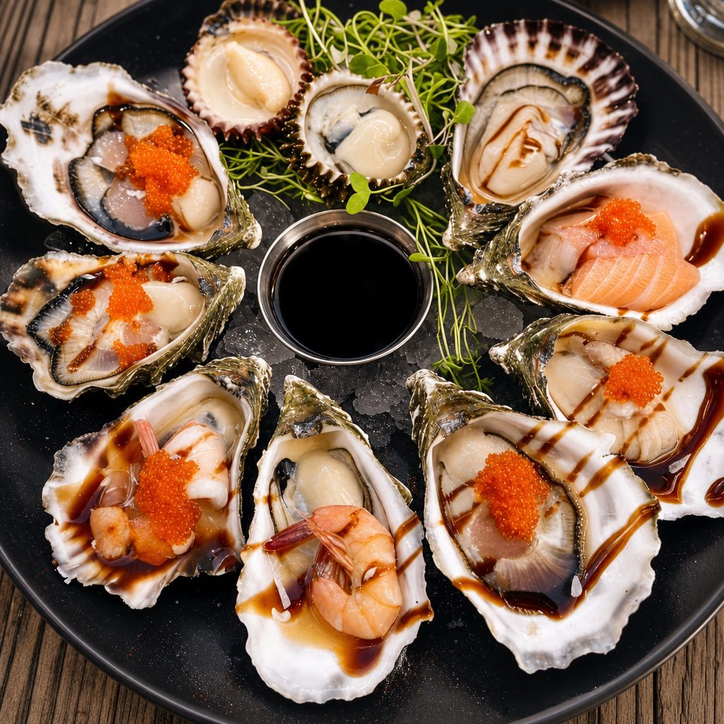 Oysters Half Dozen.
