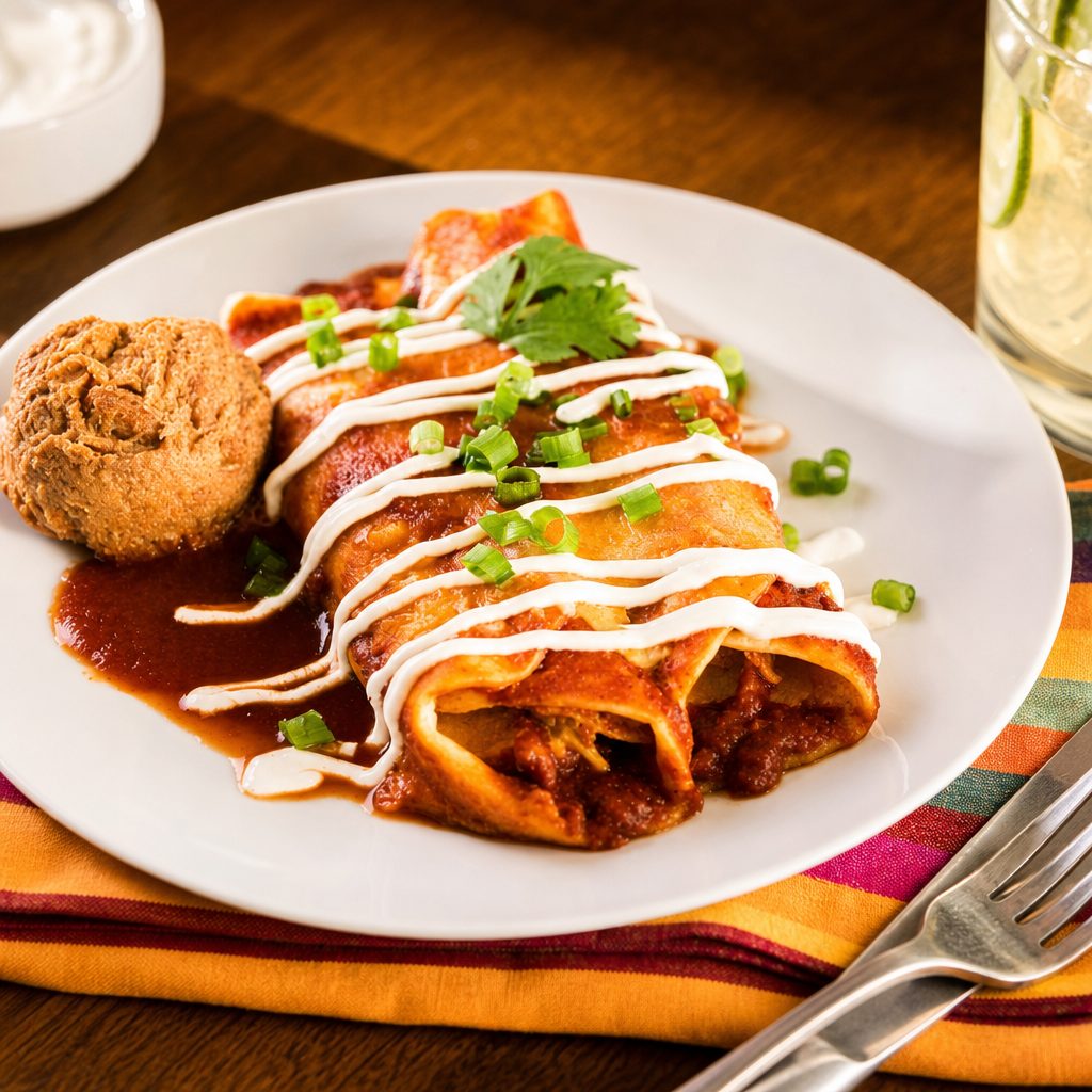 Seafood Enchiladas.