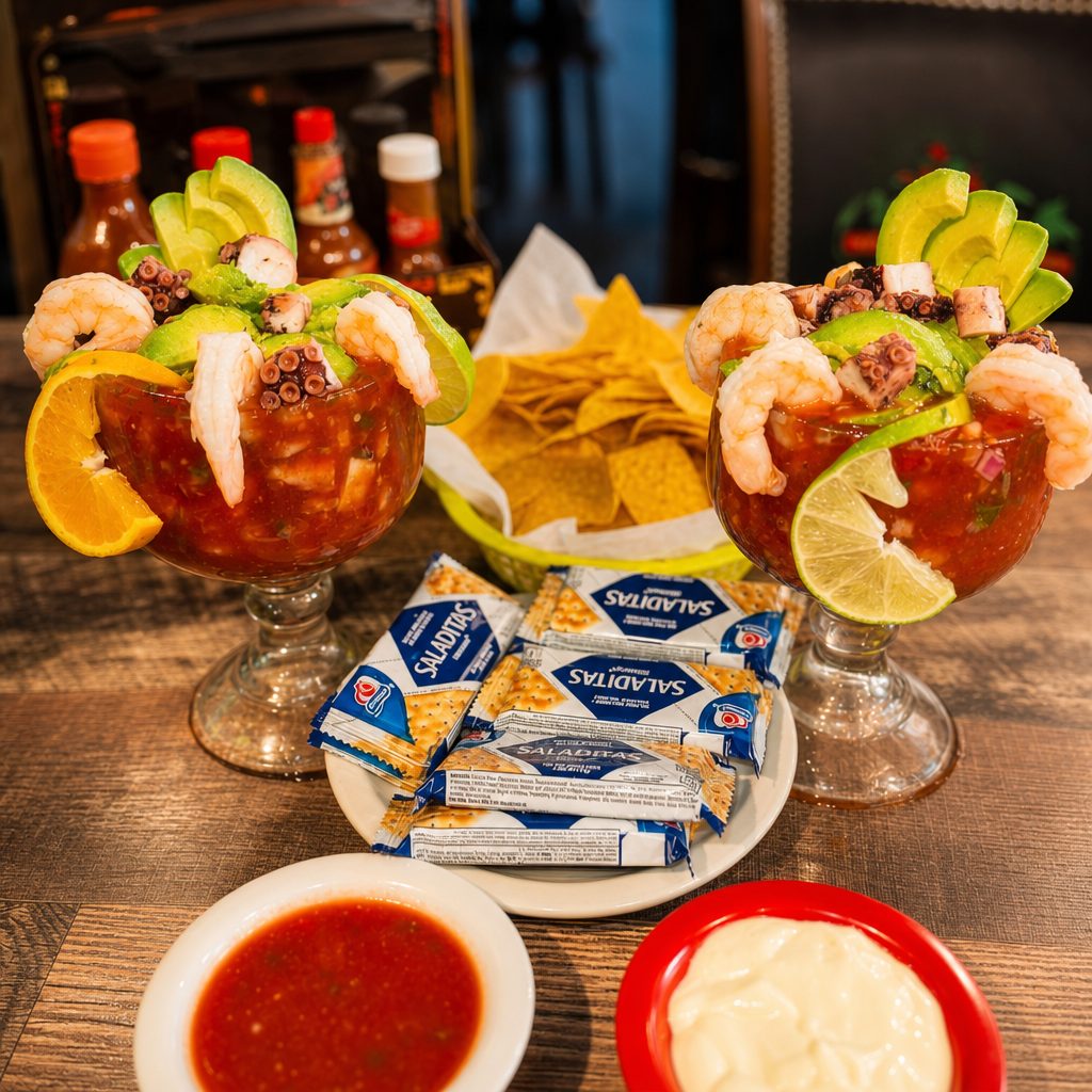 Shrimp & Octopus Cocktail.
