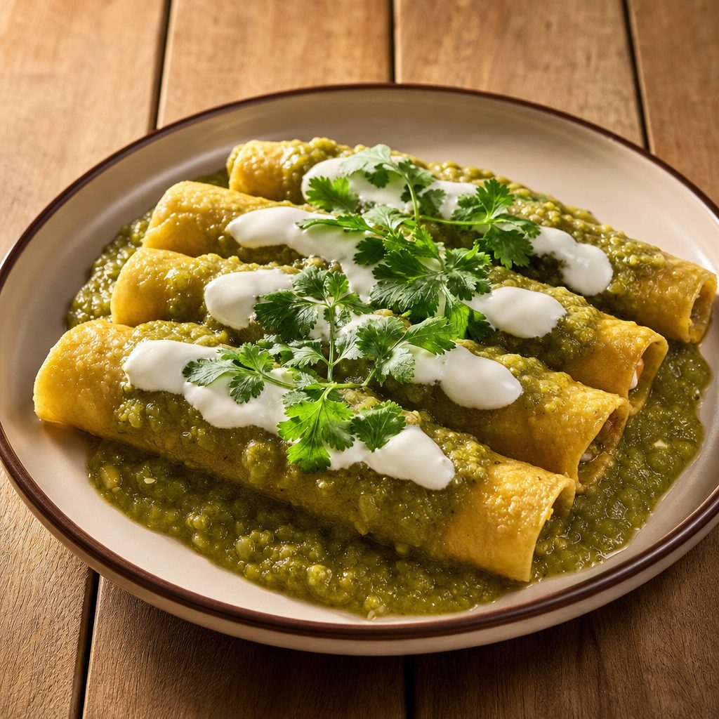 Enchiladas Verdes.