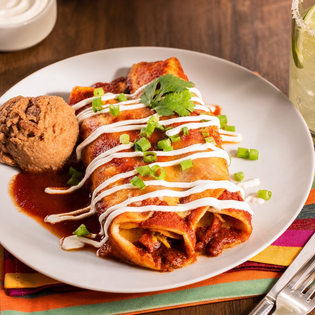 Lunch Enchiladas.